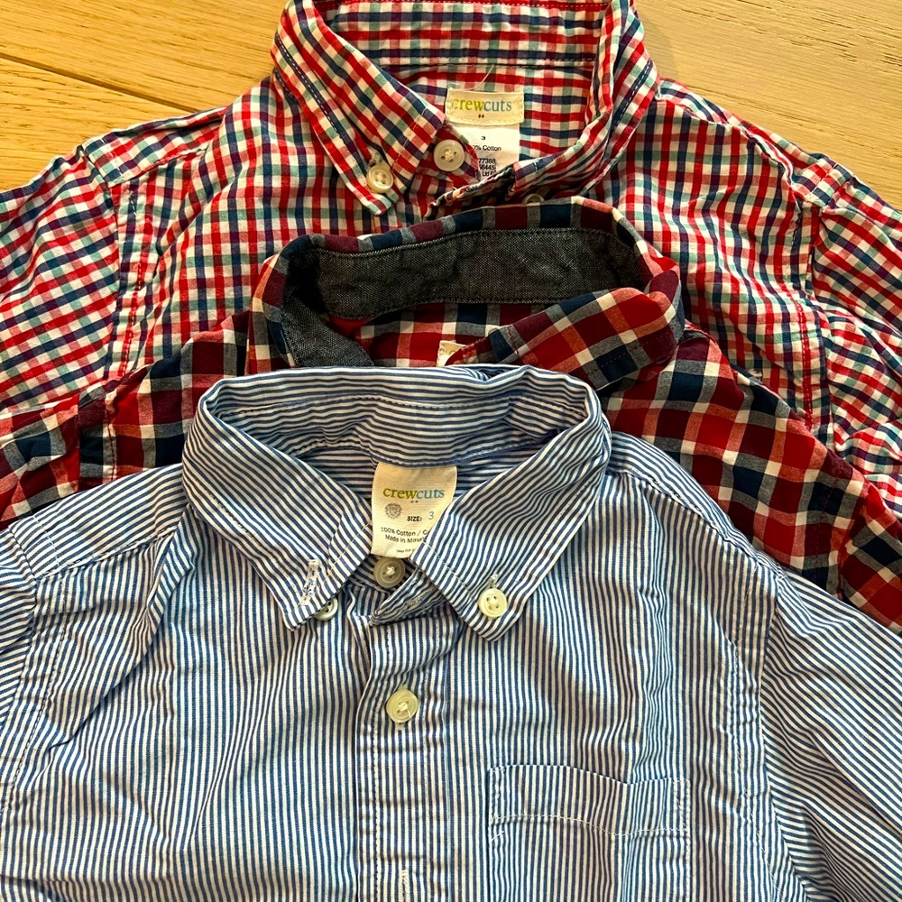 3 for $12Toddler long sleeves